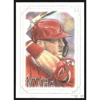 2022 Topps Museum Collection Canvas Collection Reprints #CCR1 Mike Trout
