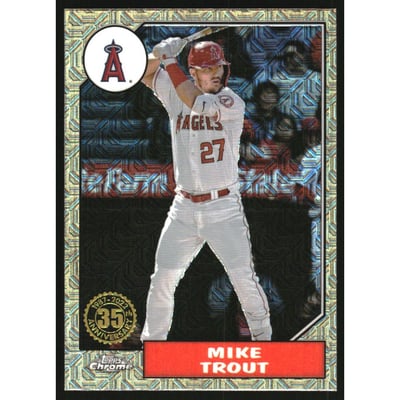 2022 Topps Update '87 Topps Silver Pack Chrome #T87C11 Mike Trout