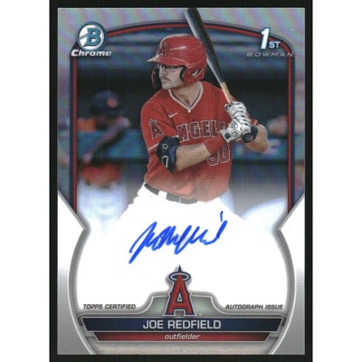 2023 Bowman Chrome Draft Autographs Refractors #CDAJRE Joe Redfield