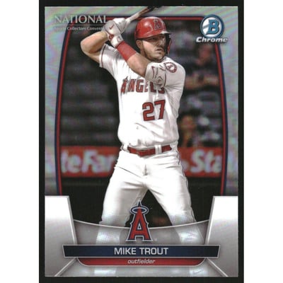 2023 Bowman Chrome National Convention Refractors #MLB1 Mike Trout