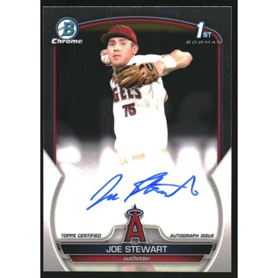 2023 Bowman Chrome Prospect Autographs #CPAJST Joe Stewart