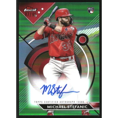 2023 Finest Autographs Green Refractors #FAMST Michael Stefanic