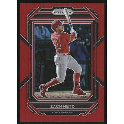2023 Panini Prizm Prizms Red #58 Zach Neto