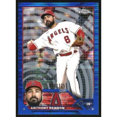 2023 Topps Chrome Blue Sonar Refractors #123 Anthony Rendon