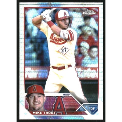 2023 Topps Chrome Prism Refractors #27 Mike Trout