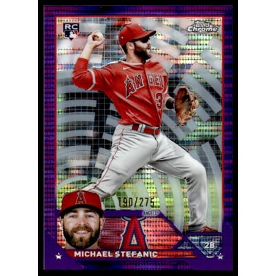 2023 Topps Chrome Purple Sonar Refractors #138 Michael Stefanic