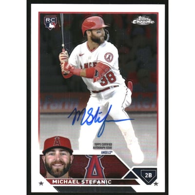 2023 Topps Chrome Rookie Autographs #RAMST Michael Stefanic