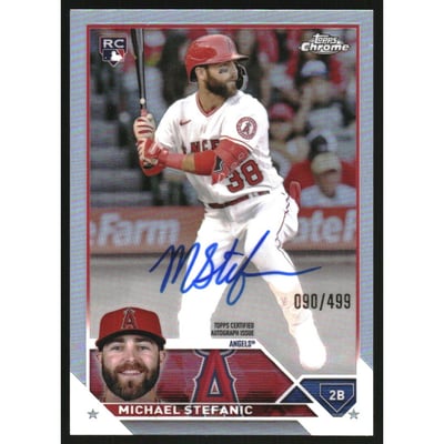 2023 Topps Chrome Rookie Autographs Refractors #RAMST Michael Stefanic