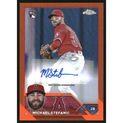 2023 Topps Chrome Update Autographs Orange Refractors #ACMS Michael Stefanic