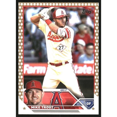 2023 Topps Factory Set Gold Stars #27 Mike Trout