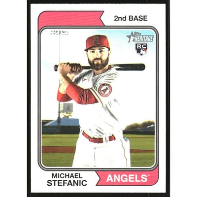 2023 Topps Heritage #466 Michael Stefanic SP RC