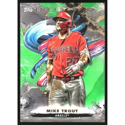 2023 Topps Inception Green #27 Mike Trout