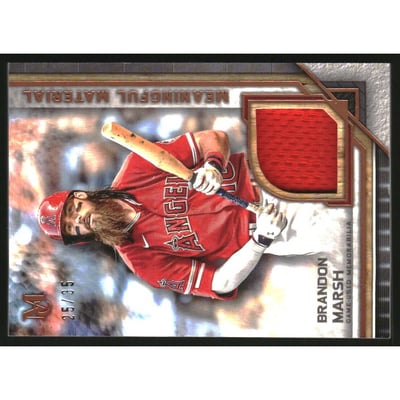 2023 Topps Museum Collection Meaningful Material Relics Copper #MMRBM Brandon Marsh