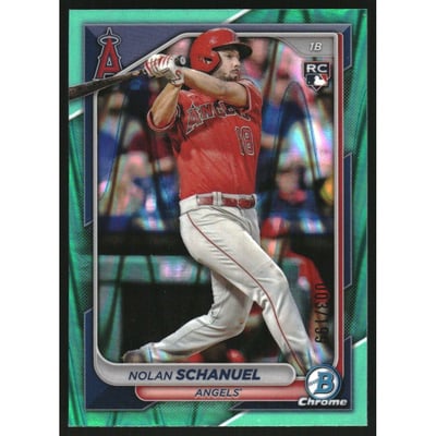 2024 Bowman Chrome Aqua RayWave Refractors #47 Nolan Schanuel