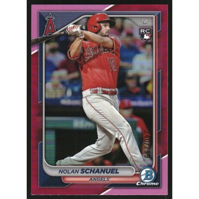 2024 Bowman Chrome Fuchsia Refractors #47 Nolan Schanuel