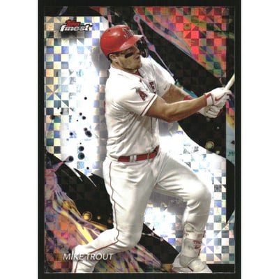 2024 Finest Checkerboard Refractors #101 Mike Trout