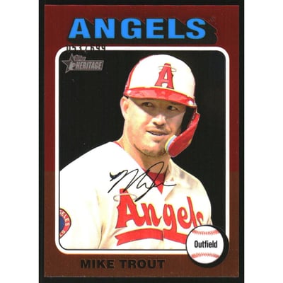 2024 Topps Heritage Chrome #52 Mike Trout HN/699