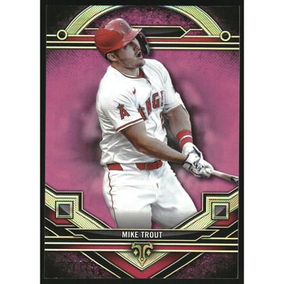 2024 Topps Triple Threads Tourmaline #1 Mike Trout