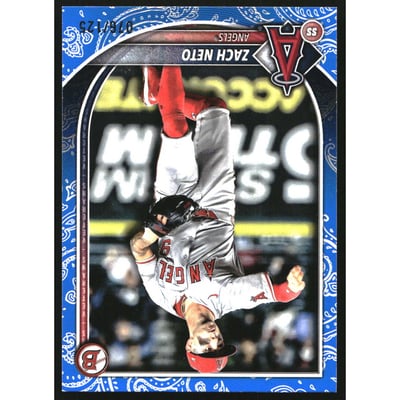 2025 Bowman Blue Pattern #55 Zach Neto