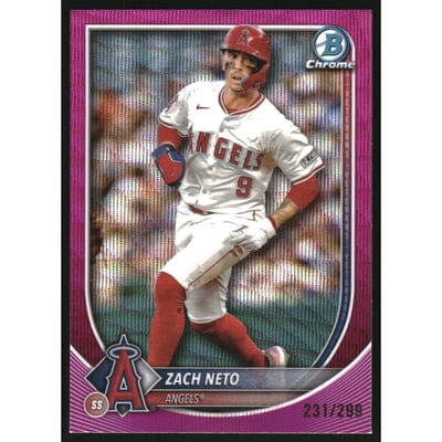2025 Bowman Chrome Fuchsia Wave Refractors #55 Zach Neto