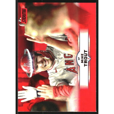2025 Stadium Club Red #32 Mike Trout