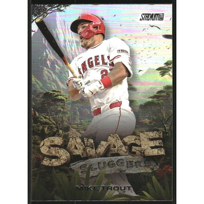 2025 Stadium Club Savage Sluggers #SS13 Mike Trout