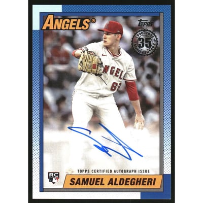 2025 Topps '90 Topps Autographs #90B2SA Samuel Aldegheri S2
