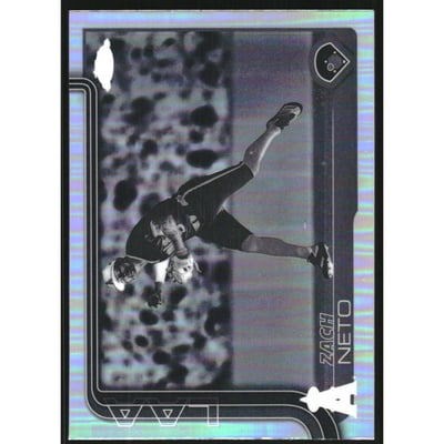 2025 Topps Chrome Negative Refractors #211 Zach Neto