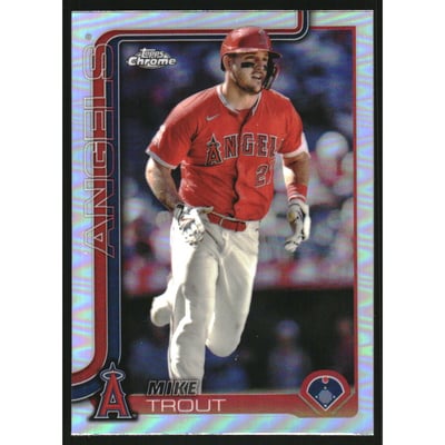 2025 Topps Chrome Refractors #100 Mike Trout