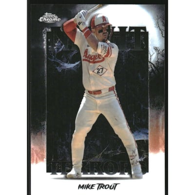 2025 Topps Chrome Update Night Terrors #NT10 Mike Trout