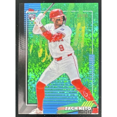 2026 Topps Finest Green Mini-Diamond Refractor #38 Zach Neto RC /99