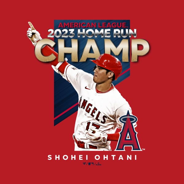 受注販売】エンゼルス 大谷翔平 2023 ア・リーグ ホームラン王 