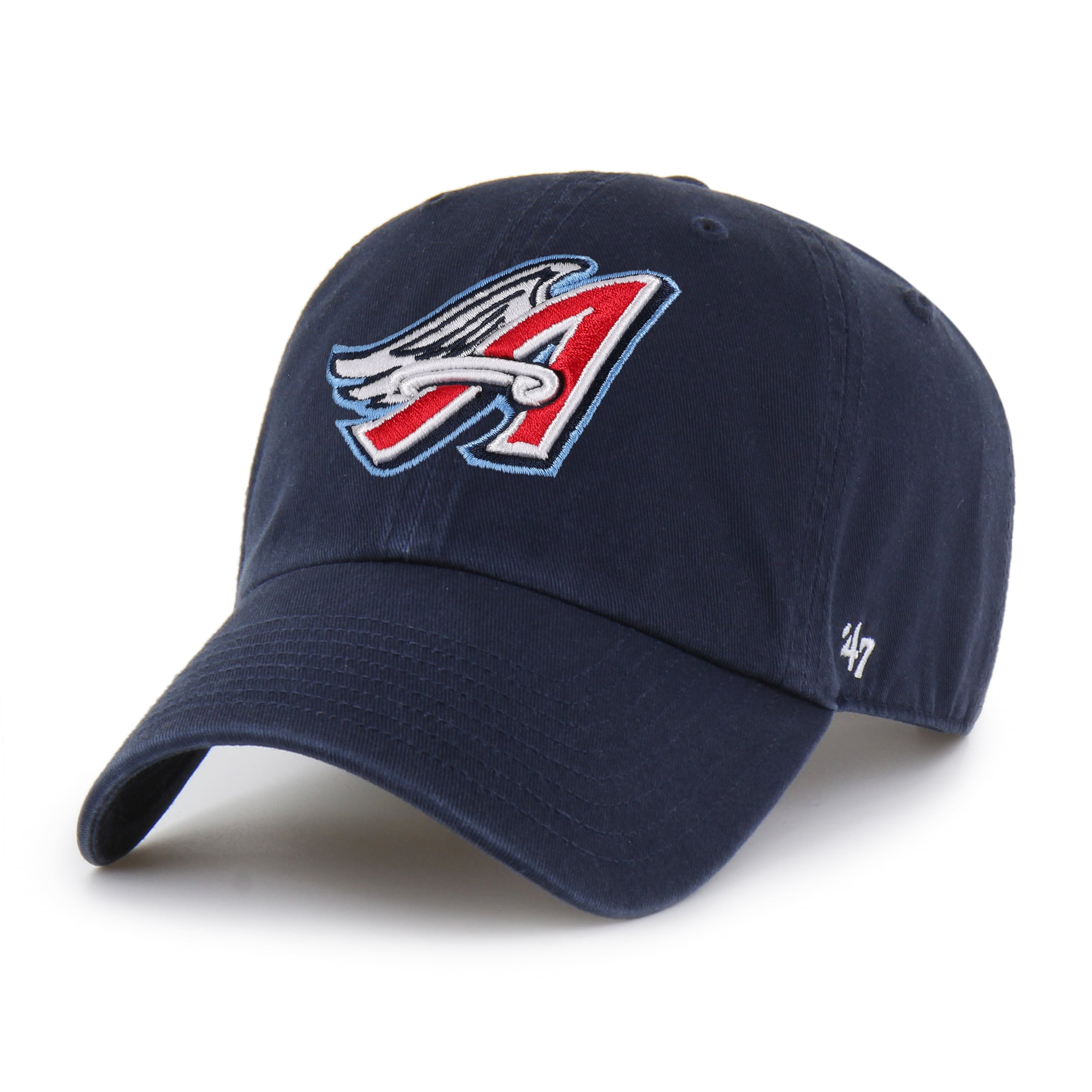 Men's '47 Navy Los Angeles Angels Cooperstown Collection Clean Up Adjustable Hat