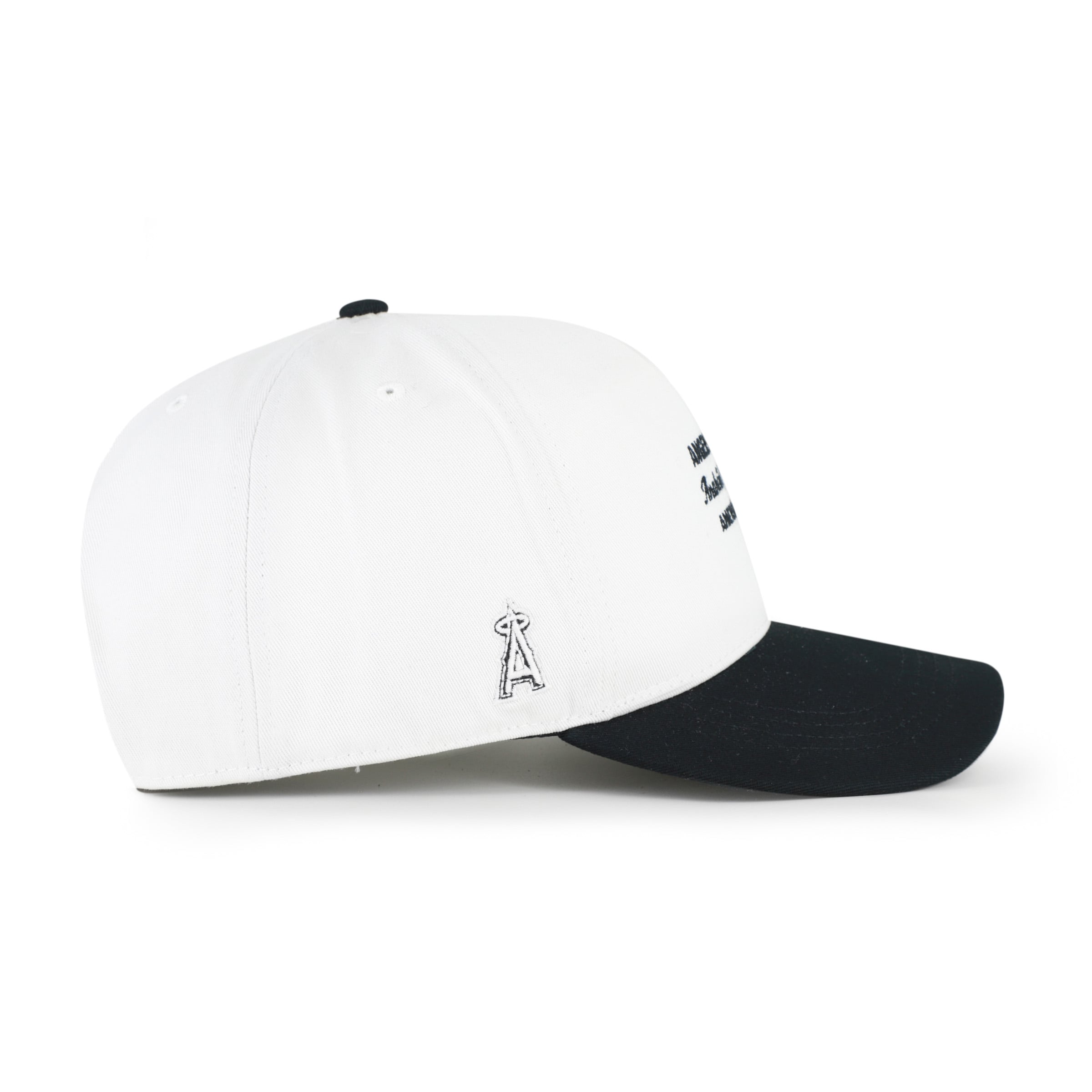 Men's '47 White/Black Los Angeles Angels Contemporary Two-Tone Hitch Adjustable Hat