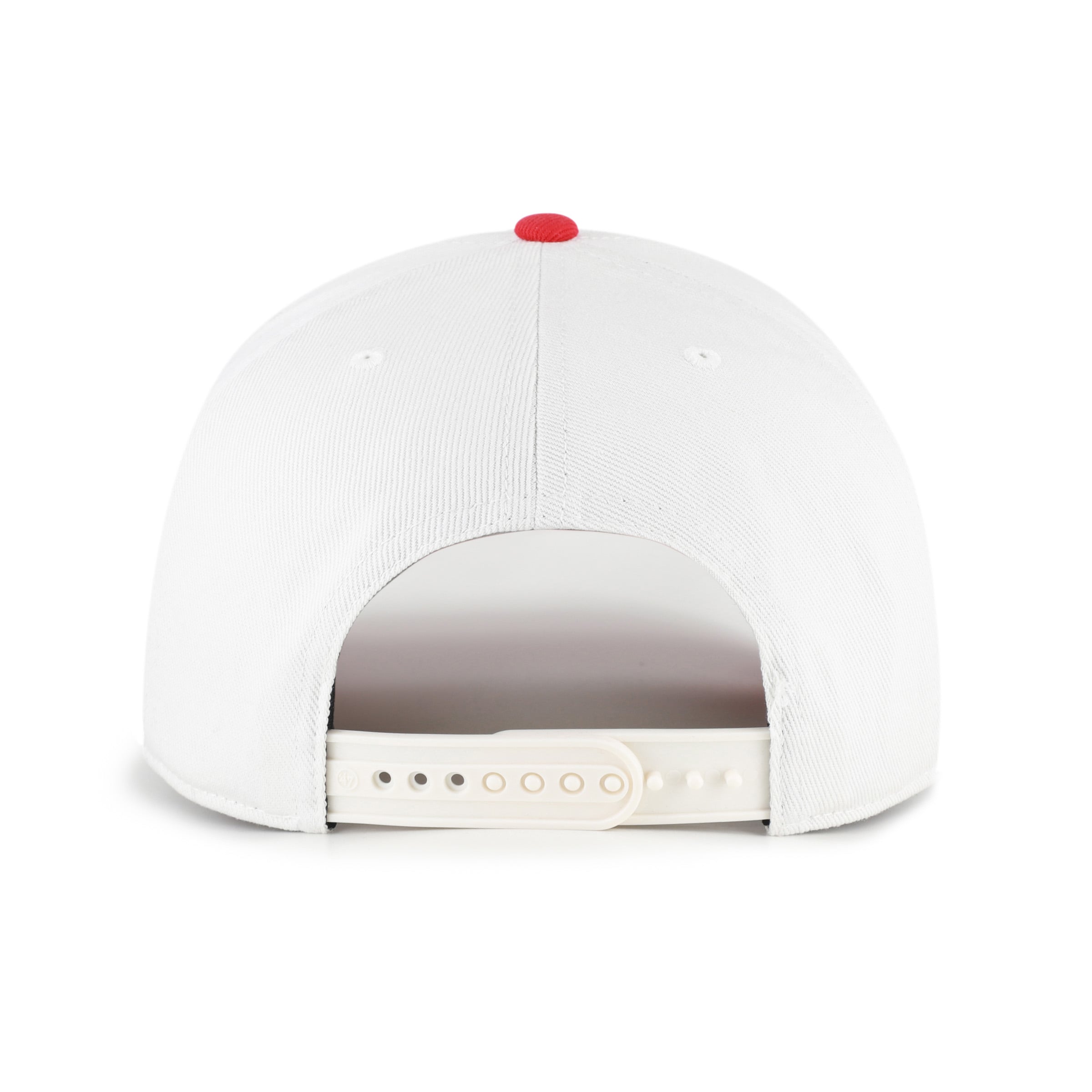 Men's '47 White/Red Los Angeles Angels Enfield Hitch Adjustable Hat