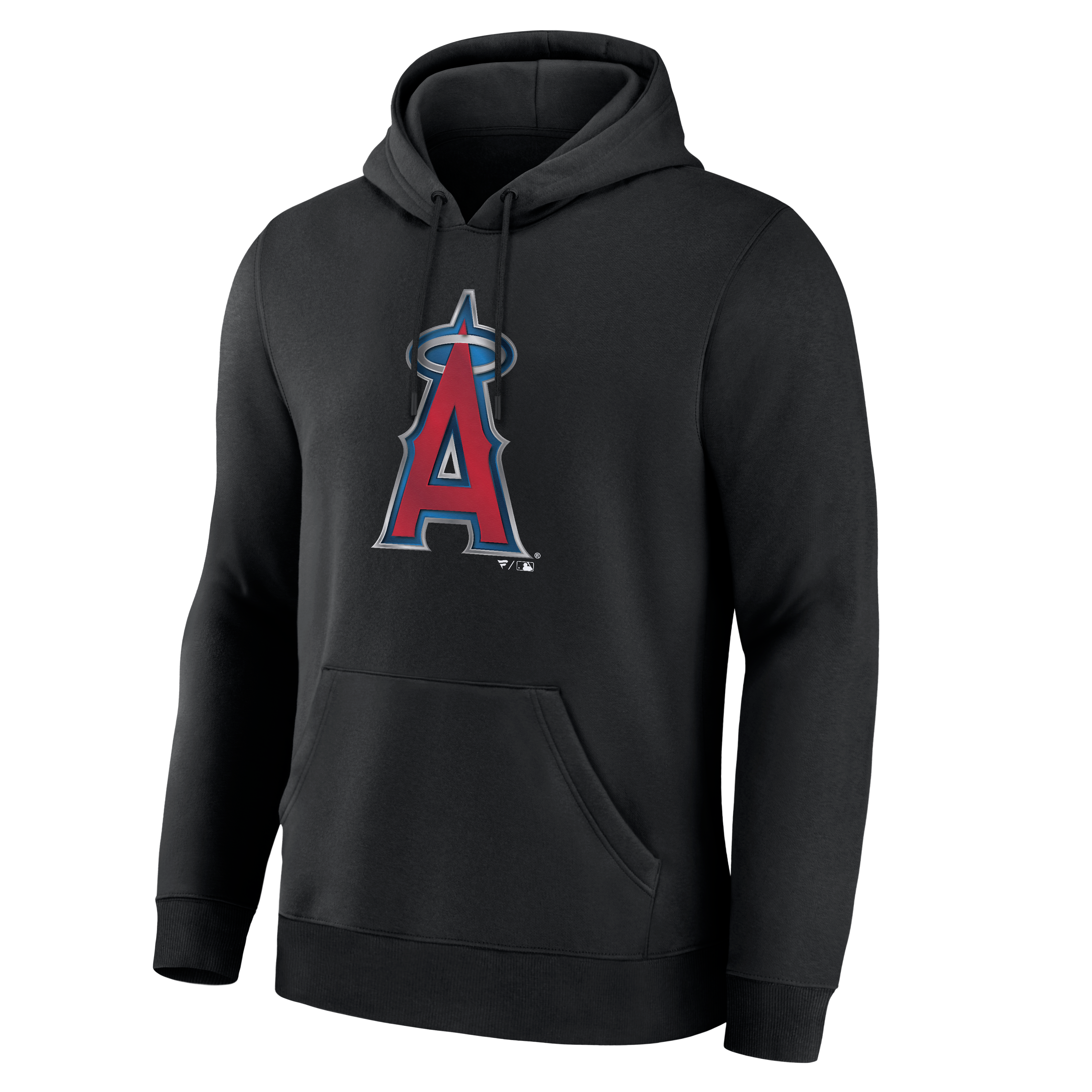 Men's Black Los Angeles Angels Metallic Mascot Hoodie