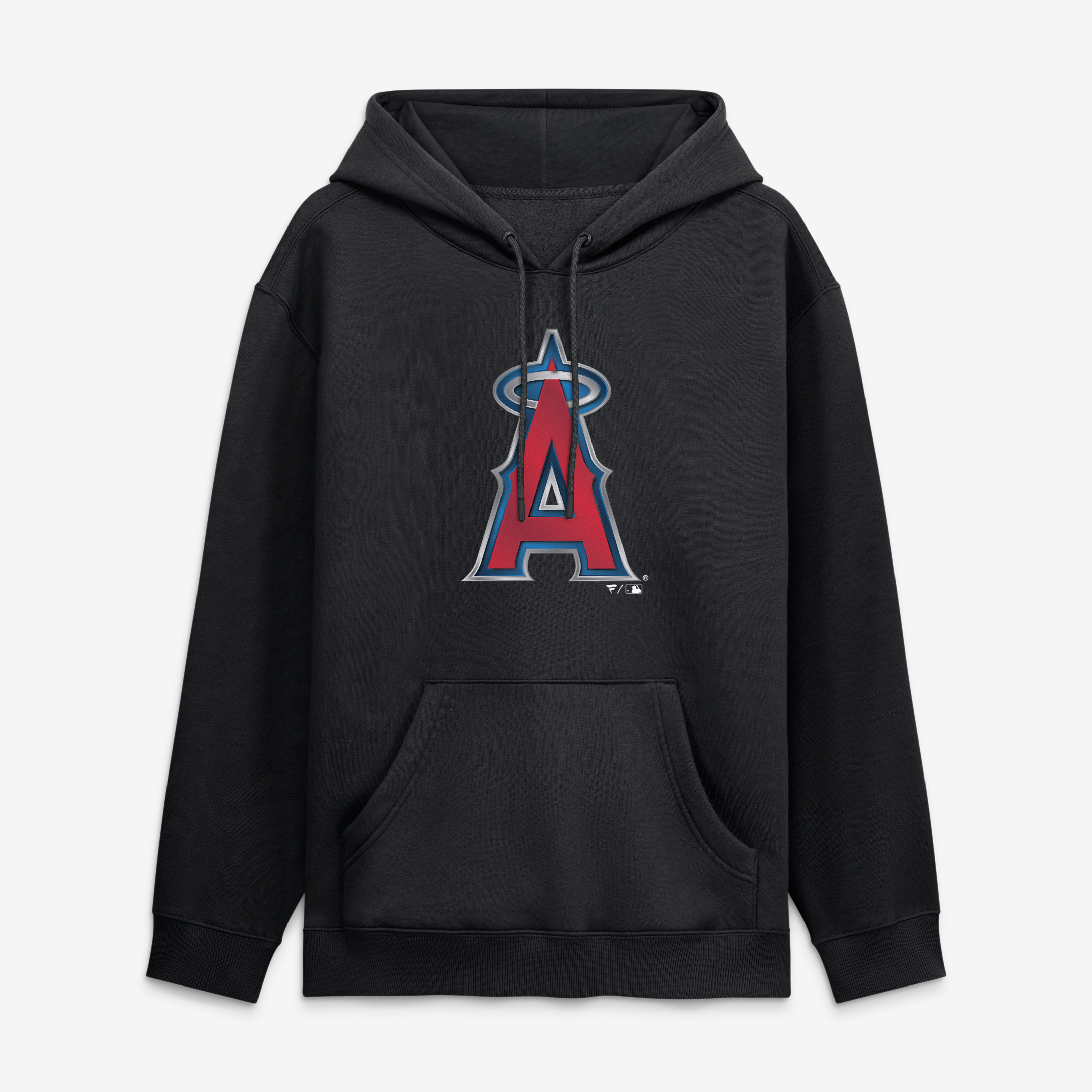 Men's Black Los Angeles Angels Metallic Mascot Hoodie