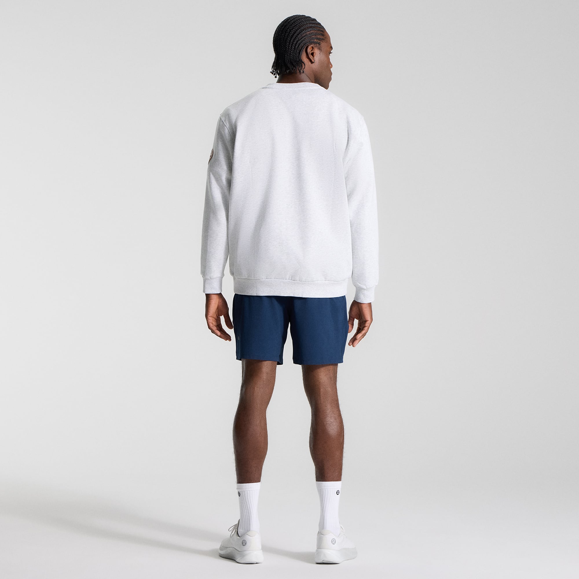 Sweat-shirt Steady State des Los Angeles Angels de lululemon pour homme, couleur gris chiné ultra clair.