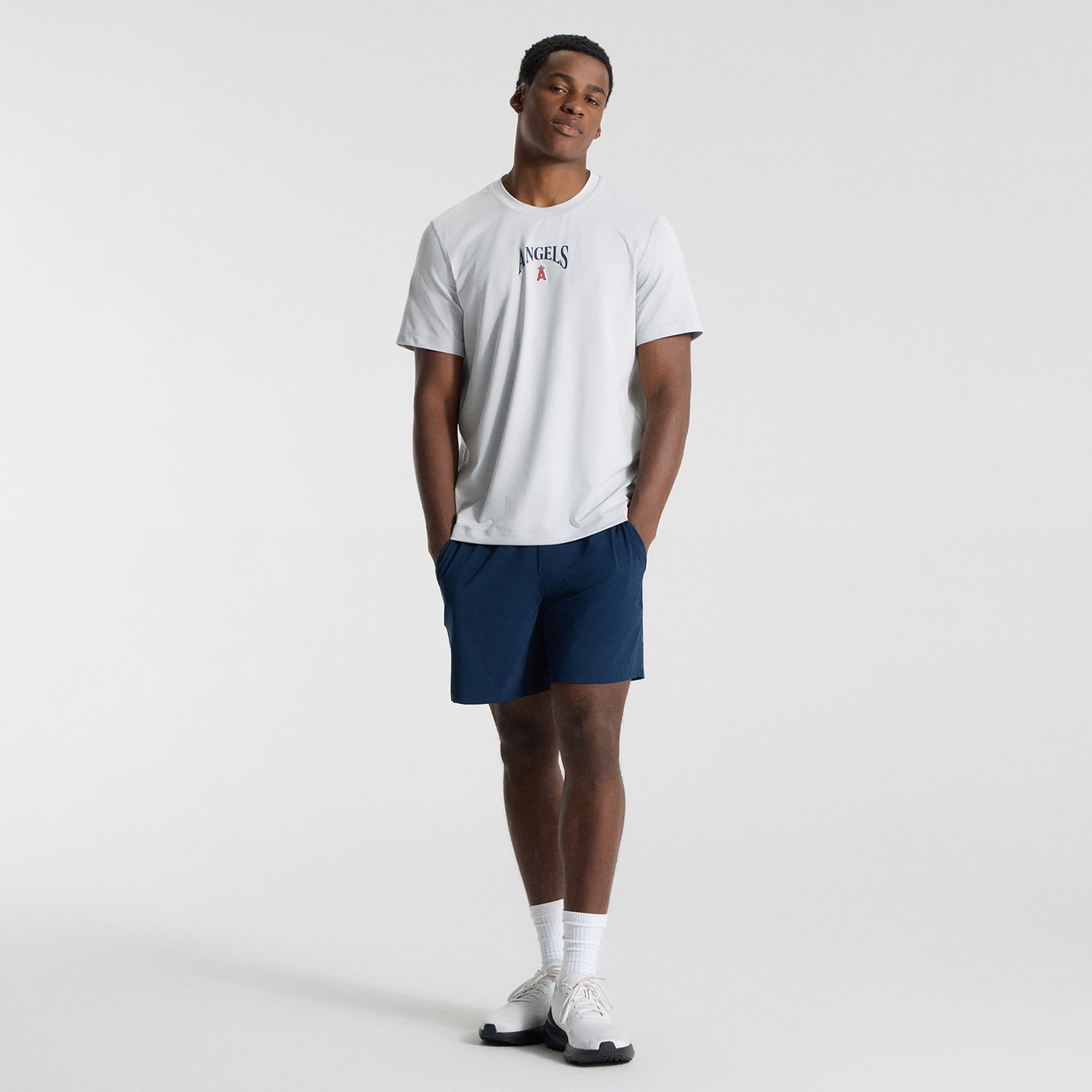 T-shirt en jersey doux pour homme lululemon Heathered Silver Drop Los Angeles Angels