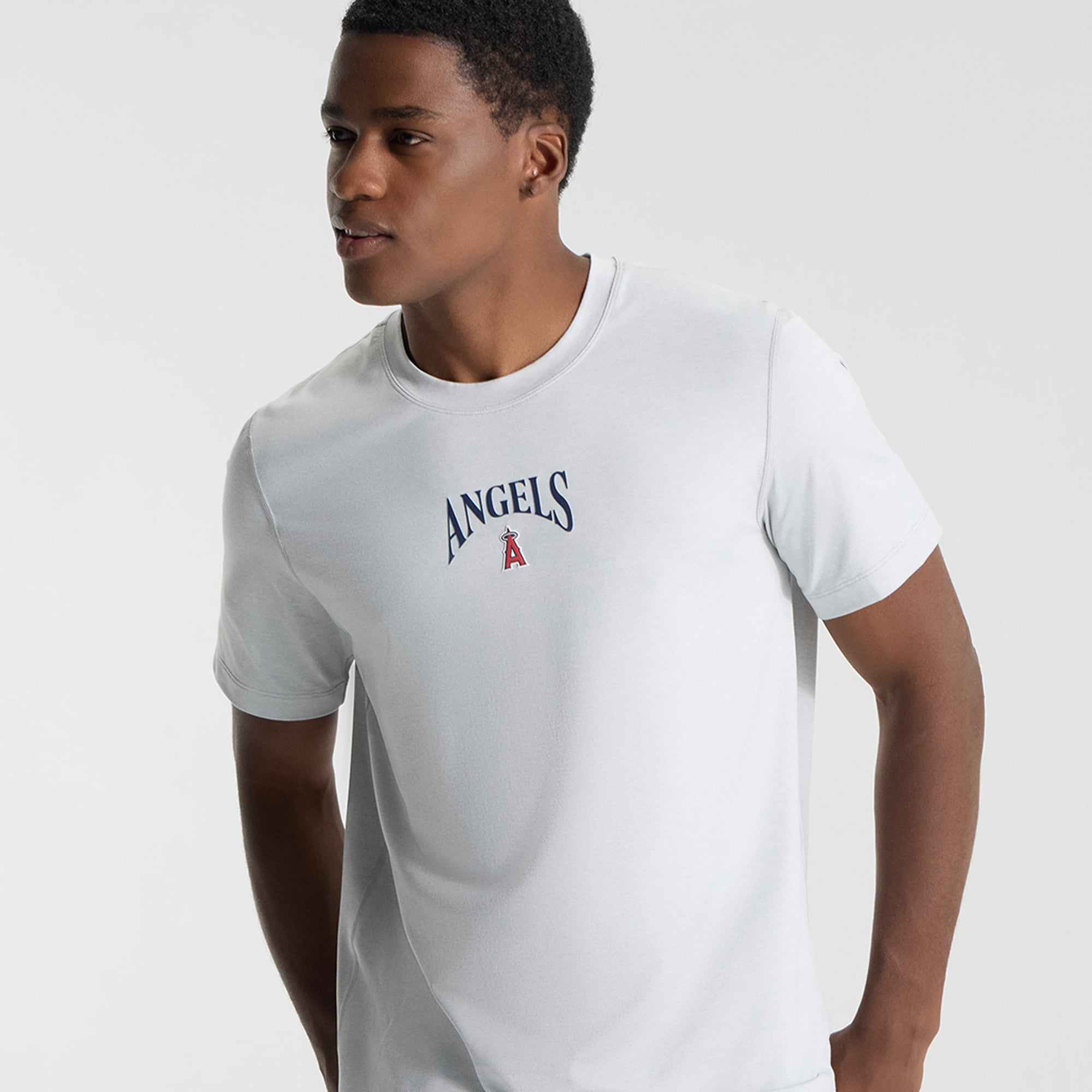 T-shirt en jersey doux pour homme lululemon Heathered Silver Drop Los Angeles Angels