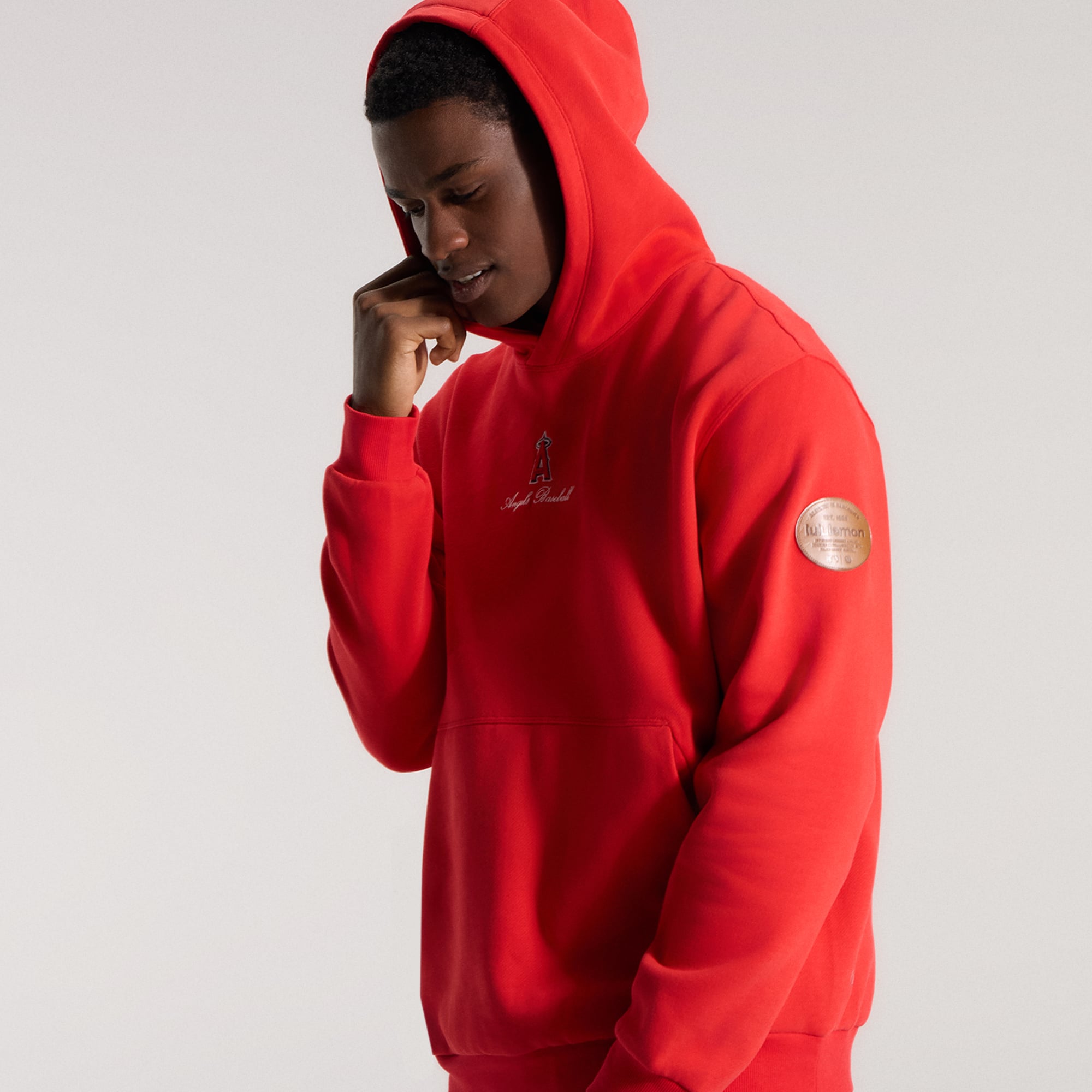 Men's lululemon True Red Los Angeles Angels Steady State Hoodie