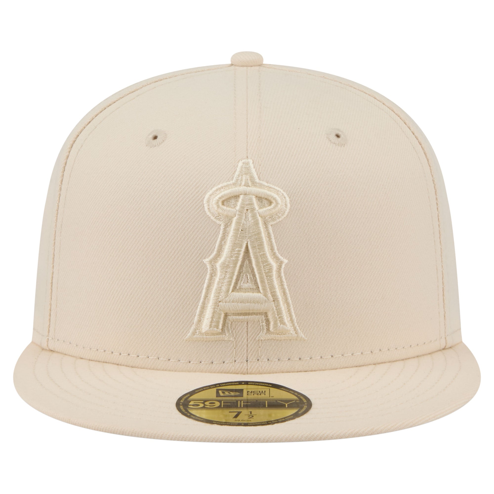 Casquette ajustée New Era crème Los Angeles Angels 59FIFTY pour homme