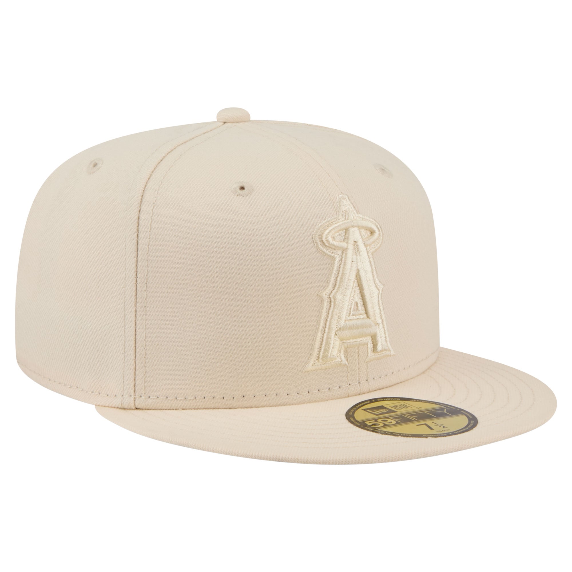 Casquette ajustée New Era crème Los Angeles Angels 59FIFTY pour homme