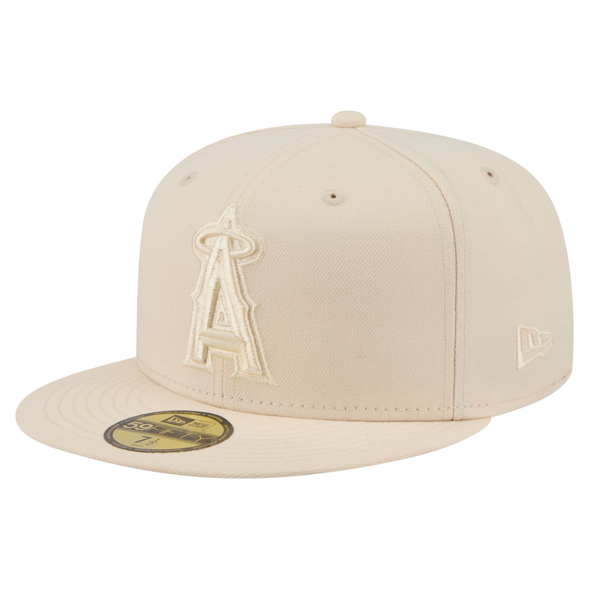 Casquette ajustée New Era crème Los Angeles Angels 59FIFTY pour homme