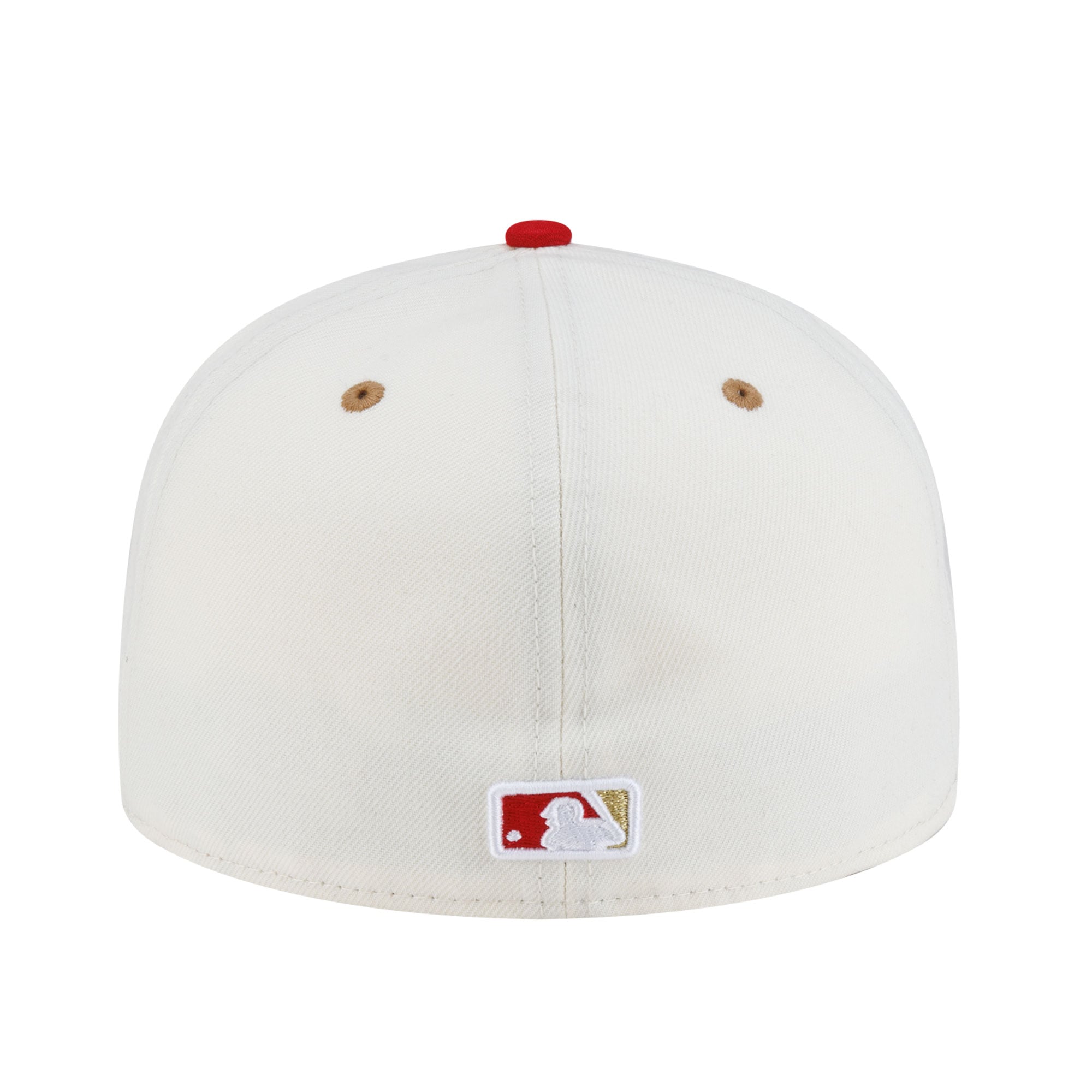 Casquette ajustée New Era crème pour homme Los Angeles Angels/Anaheim Ducks 59FIFTY