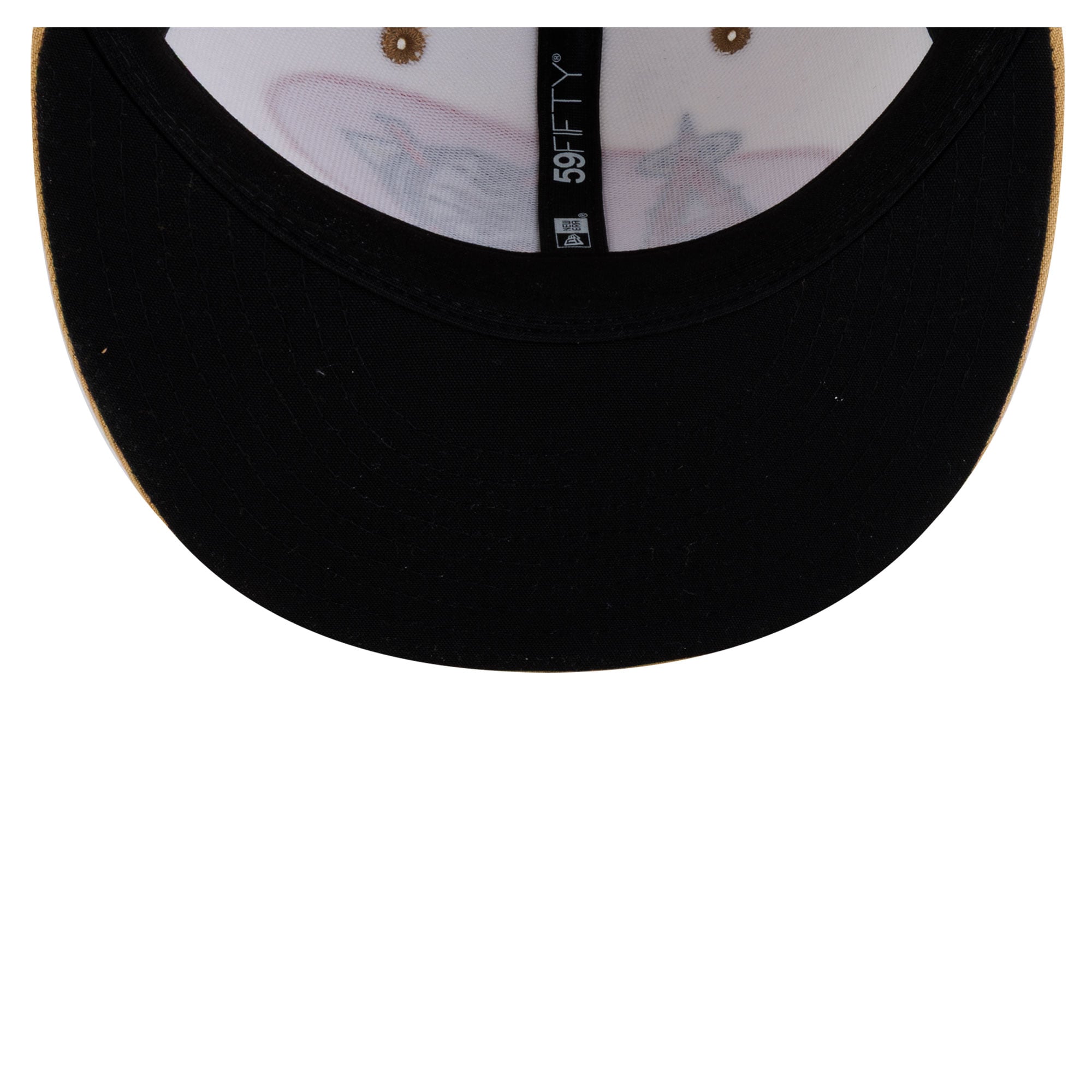 Casquette ajustée New Era crème pour homme Los Angeles Angels/Anaheim Ducks 59FIFTY