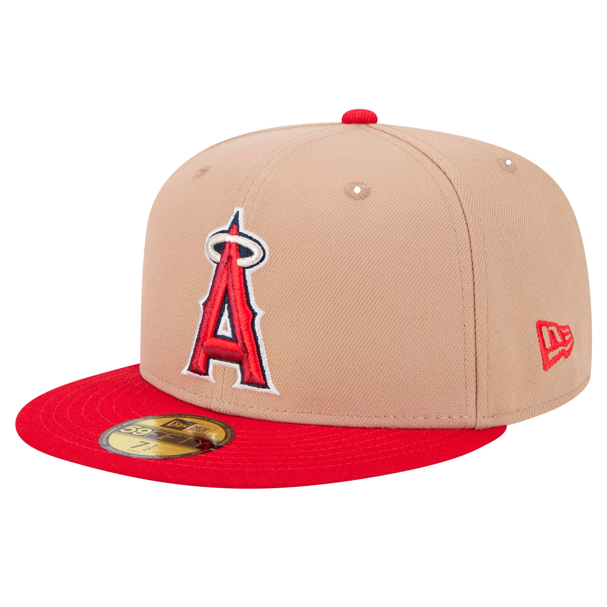 Casquette ajustée 59FIFTY Los Angeles Angels de New Era pour homme en kaki
