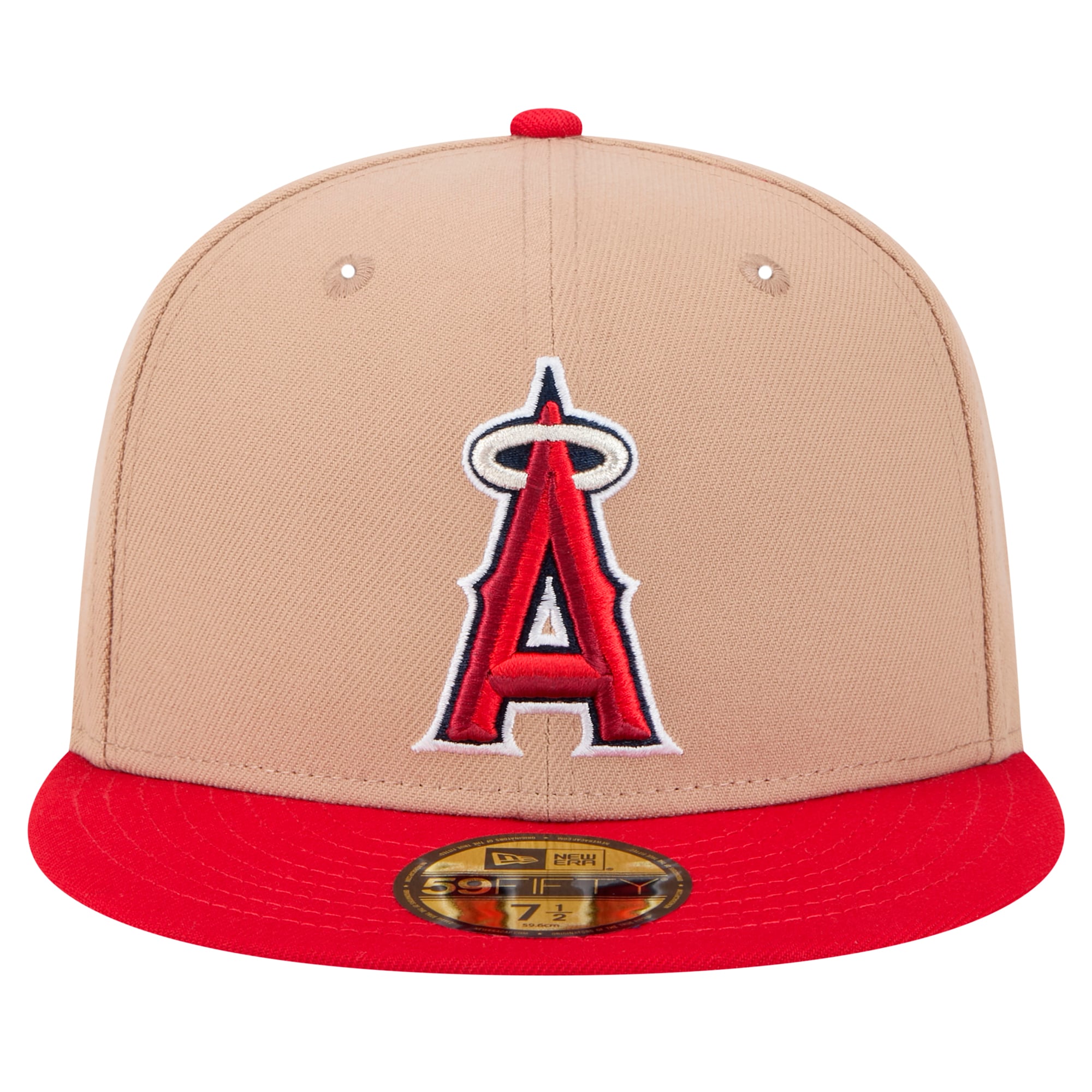 Casquette ajustée 59FIFTY Los Angeles Angels de New Era pour homme en kaki