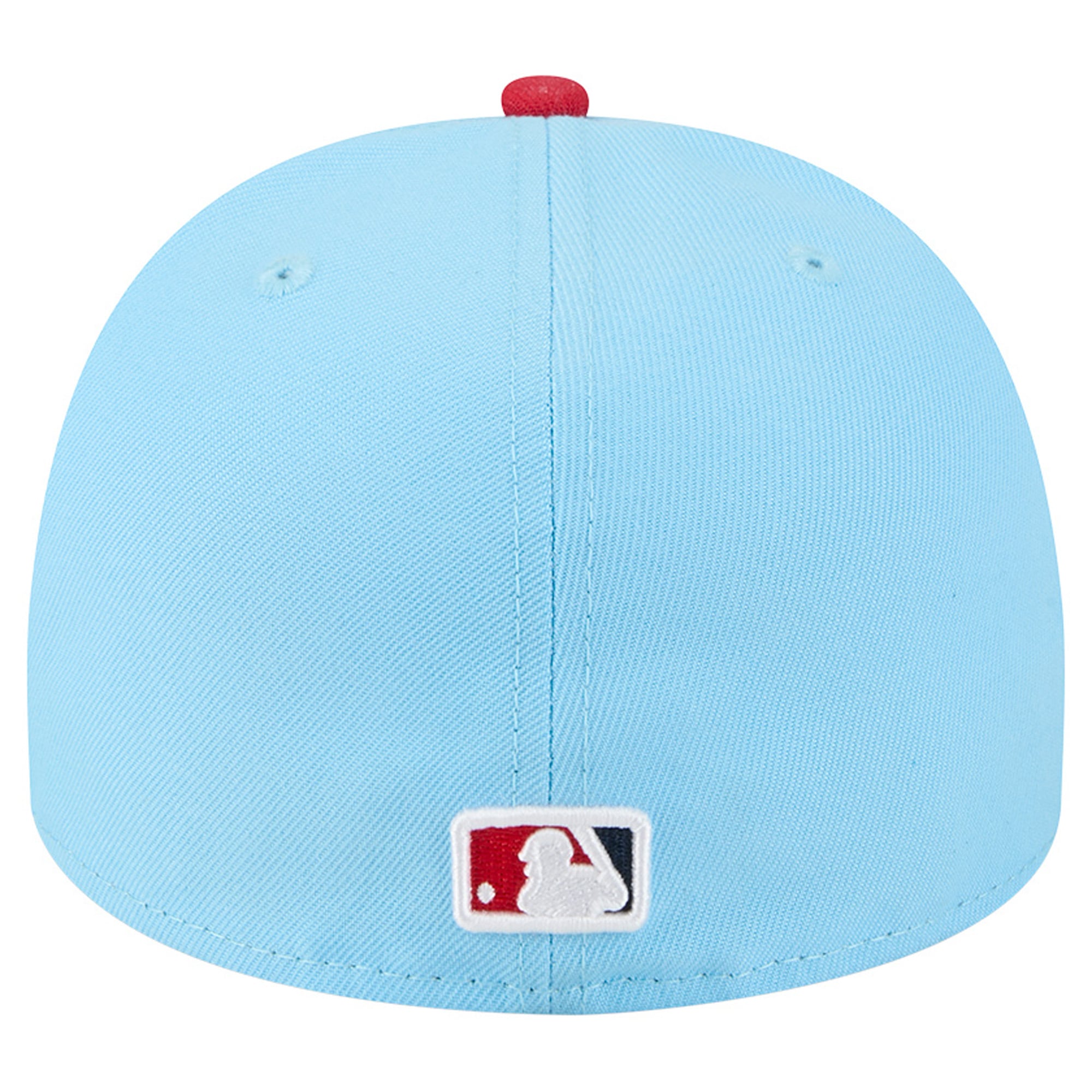 Casquette ajustée New Era 59FIFTY pour homme, bleu clair/rouge, motif Los Angeles Angels.