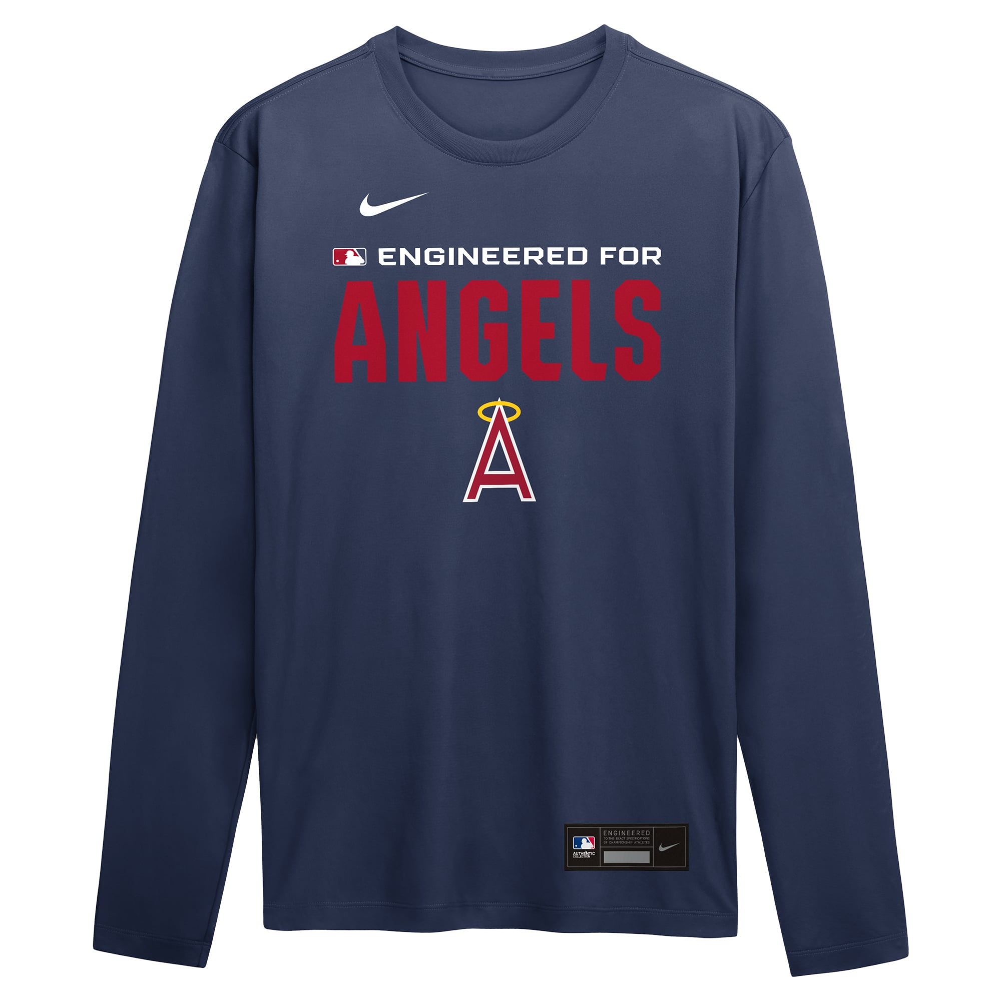 Men's Nike Red Los Angeles Angels Authentic Collection Legend Dri-FIT Long Sleeve T-Shirt